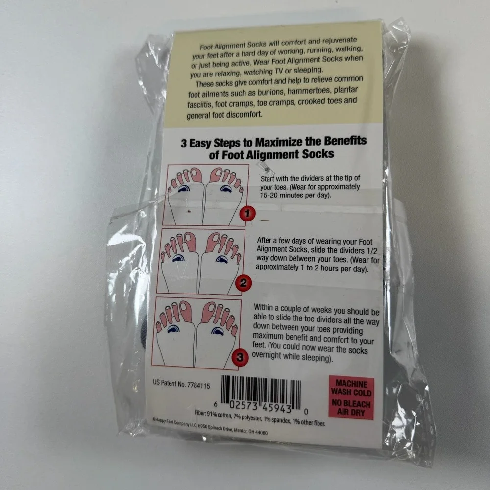 The Original Foot Alignment Socks Gray Size medium 7-9